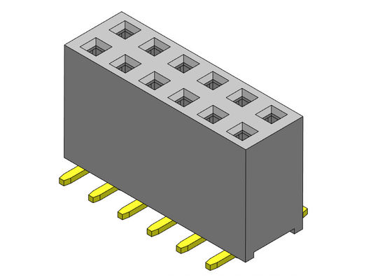 SMT TYPE Circuit Board Header Connectors 2.54mm 2*2PIN To 2*40PIN H=8.50mm