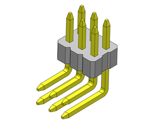 1.00mm Dual Row Pin Header Connector Female R/A Type 2*2PIN To 2*40PIN