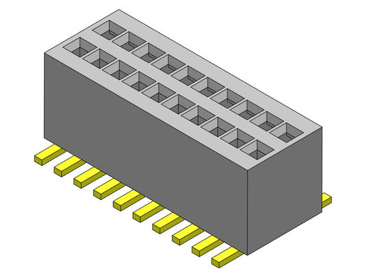 0.80mm Dual Row SMT Female To Female Pin Header 2*3PIN To 2*50PIN