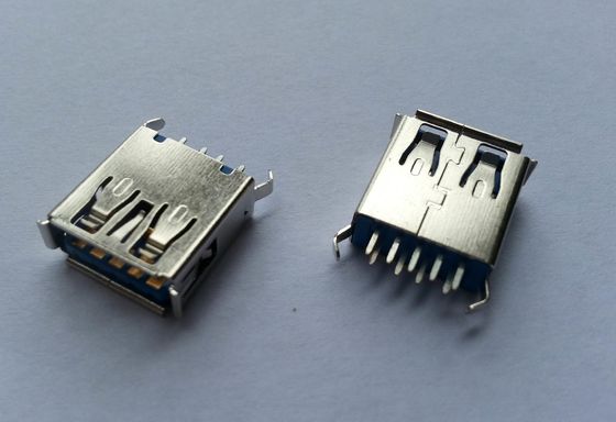 L 13.7mm Usb 3.0 A Type Connector Female  Vertical 180° Dip Type