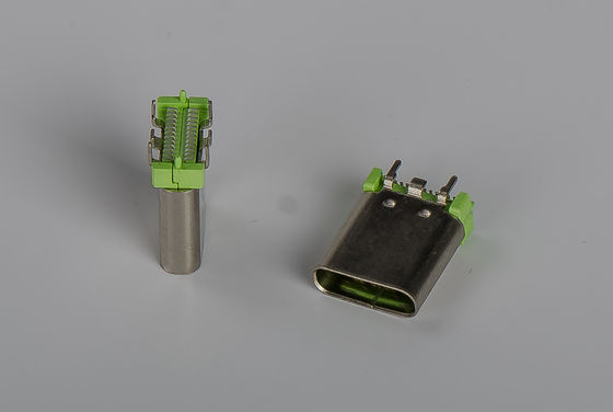 SMT Type Input Output Connectors Usb C 3.1 Connector Vertical 180°