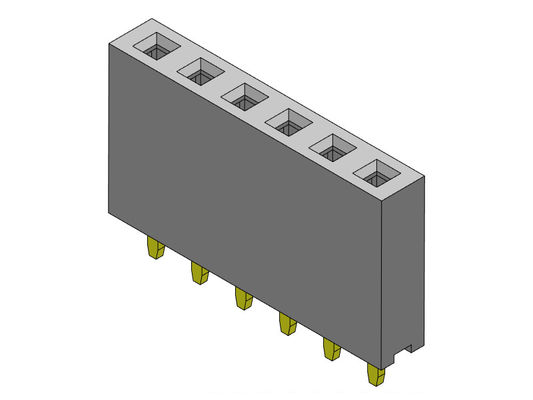 2.54mm Single Row Dip Female Header Connectors 1*2PIN To 1*40PIN H=8.50mm