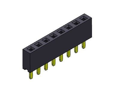 2.54mm PCB Header Connector Single Row Dip Type Connector 1*2PIN To 1*40PIN