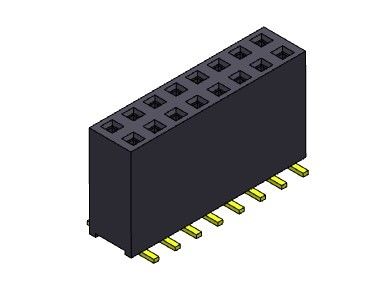 Female Header Connector 2.54mm Dual Row SMT TYPE 2*2PIN To 2*40PIN H=11.00mm