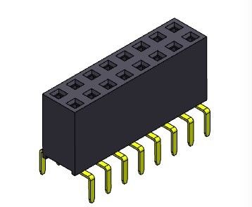 2.54mm Dual Row Dual Entry Pin Female Header Connector 2*2PIN To 2*40PIN