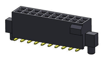 Female Header Connector 1.27mm Dual Row With Bump &amp; Pegs SMT Type 2*4PIN To 2*50PIN H=4.40mm