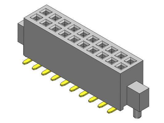 Female Header Connector 1.27mm Dual Row With Bump &amp; Pegs SMT Type 2*4PIN To 2*50PIN H=4.40mm