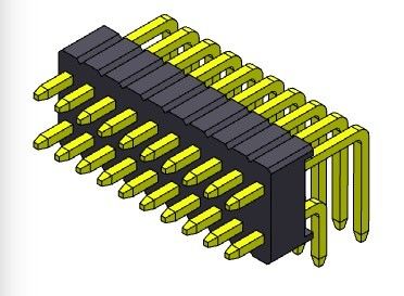 1.27*2.54mm Pin Female Header Connector Dual Row R/A  2*2PIN To 2*50PIN
