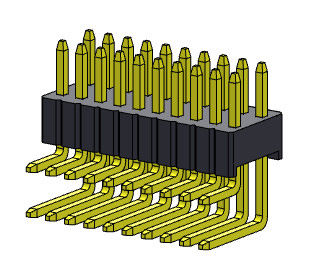 1.27*2.54mm Pin Female Header Connector Dual Row R/A  2*2PIN To 2*50PIN
