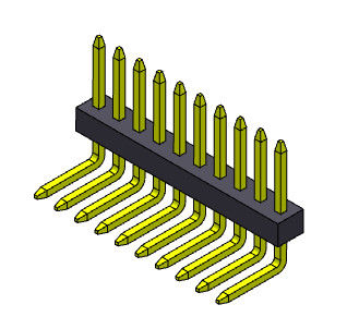 1.00mm Pin Female Header Connector R/A Pin Electrical Connectors 1*2PIN To 1*40PIN