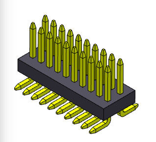 Pitch 0.8*1.2mm 2*3PIN To 2*50PIN Pin Female Header Connector 0.8mm Dual Row