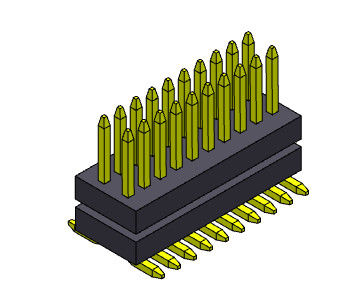 2*3PIN To 2*50PIN Pin Header Connectors 0.80mm Dual Row Stack Straight SMT