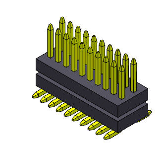 2*3PIN To 2*50PIN Pin Header Connectors 0.80mm Dual Row Stack Straight SMT