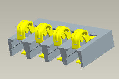 3.0mm Battery Clip Connector SMT Type 3000 Cycles Life Test