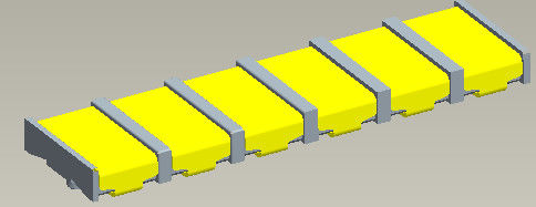 5.0AMP Pitch 4.00mm Battery Post Connectors Female SMT Type With Pegs