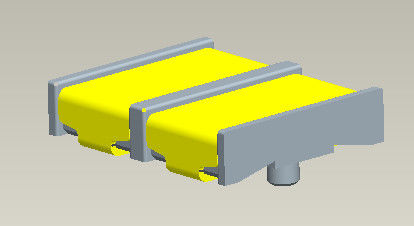5.0AMP Pitch 4.00mm Battery Post Connectors Female SMT Type With Pegs