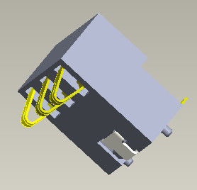 Pitch 2.5mm Battery Connector Battery 4 Pin Connector H=5.4-7.0mm