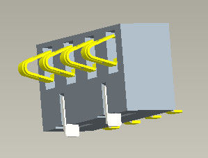 Pitch 2.5mm Battery Connector Battery 4 Pin Connector H=5.4-7.0mm
