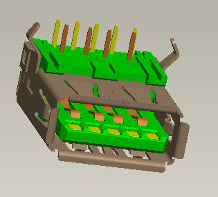 1.0Amp Input Output Connectors Usb 3 Connector Right Angle 90° Dip Type
