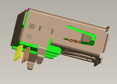 1.0Amp Input Output Connectors Usb 3 Connector Right Angle 90° Dip Type