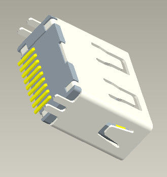 1.0Amp High Speed Usb 3.0 A Connector 11.5mm Vertical 180° SMT Type