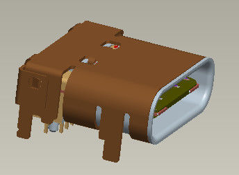 Female Usb 3.1 Reversible Type C Connector SMT Dip 1.2mm 10000 Cycles Min