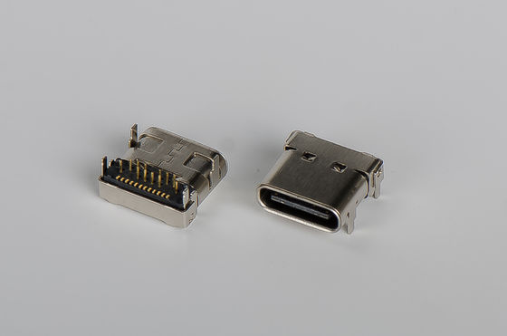 Female Usb 3.1 Reversible Type C Connector SMT Dip 1.2mm 10000 Cycles Min