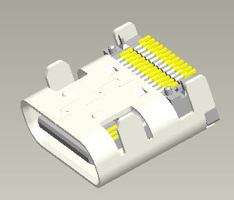 24 PIN Type C Connector Usb 3.1 Female Right Angle 90° Double SMT