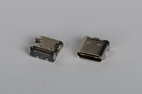 24 PIN Type C Connector Usb 3.1 Female Right Angle 90° Double SMT