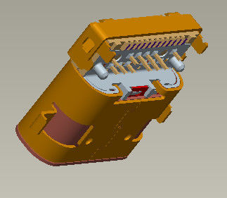 8.65mm Input Output Connectors USB 3.1 C Type 5 Amp Sinking-Board