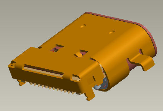 8.65mm Input Output Connectors USB 3.1 C Type 5 Amp Sinking-Board