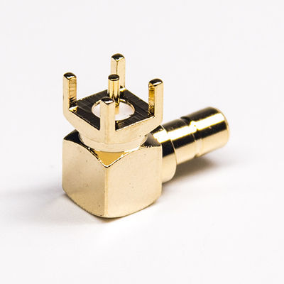 4 Holes Smb Connector Male Straight Dip Type Right Angle 90 Degree