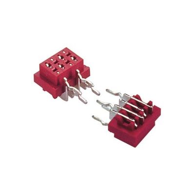 PCB Receptacle Dip Type Connector 1.27mm*1.5mm Female Right Angle