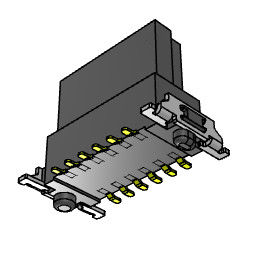 1.27mm Board To Board Floating Connectors SMT Type Vertical 180