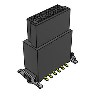 H 13.65mm Floating High Speed Board To Board Connectors 1.27mm