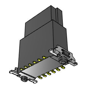 H 13.65mm Floating High Speed Board To Board Connectors 1.27mm