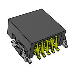 L 10.00mm High Speed Board To Board Male Connector Right Angle 90