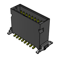 H 9.85mm High Speed Board To Board Connector 1.27mm SGS certificated