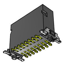 H 9.85mm High Speed Board To Board Connector 1.27mm SGS certificated