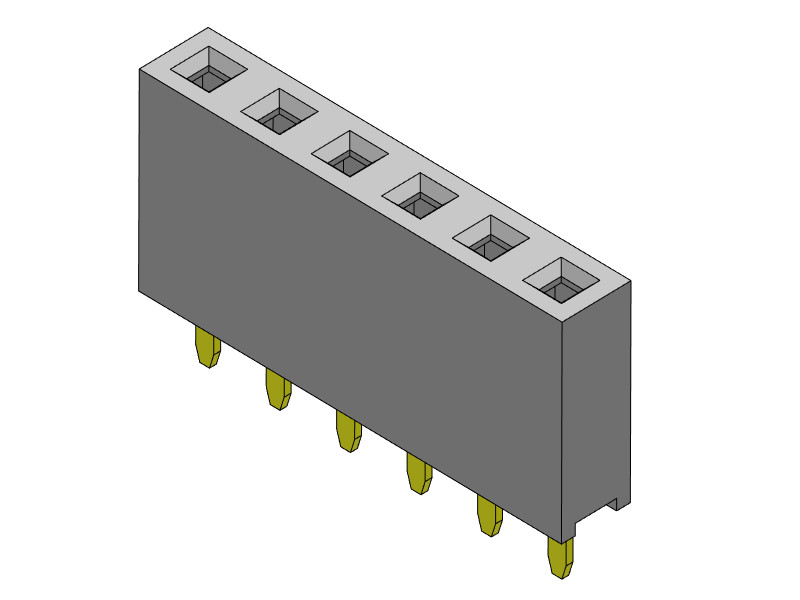 Header Inner Connector 2.54mm Single Row Female Header Connector 1*2PIN to 1*40PIN