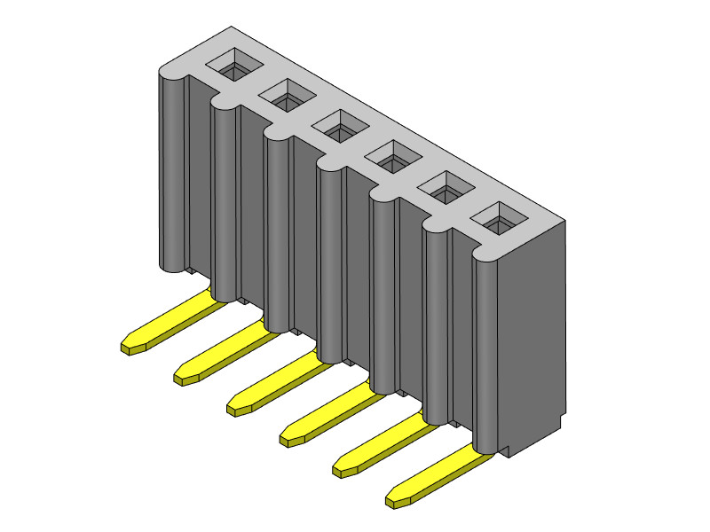 2.54mm Right Angle PCB Header Connector Pin Header Female Dip TYPE 1 ...