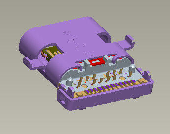 USB 3.1 Type C Connector Right Angle SMT+DIP
